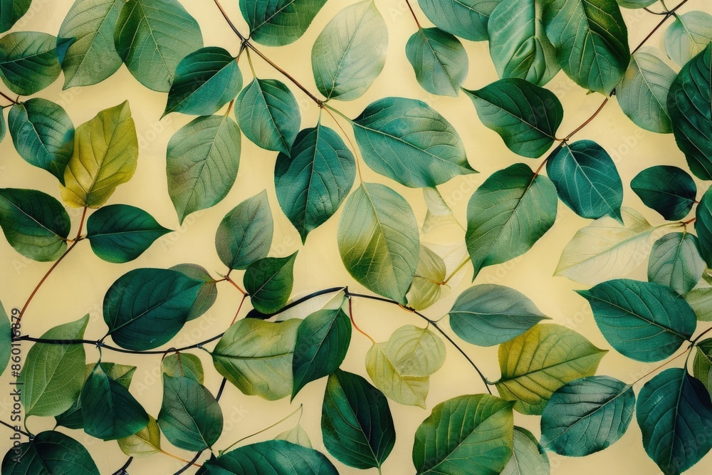 leaves pattern . ai generated leaves pattern . ai generated