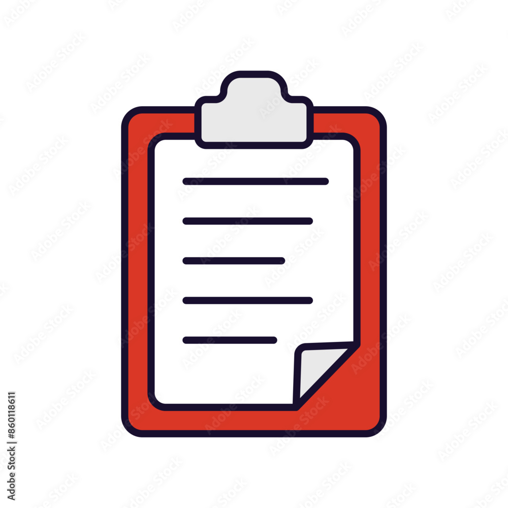 clipboard icon with white background vector stock illustration clipboard icon with white background vector stock illustration