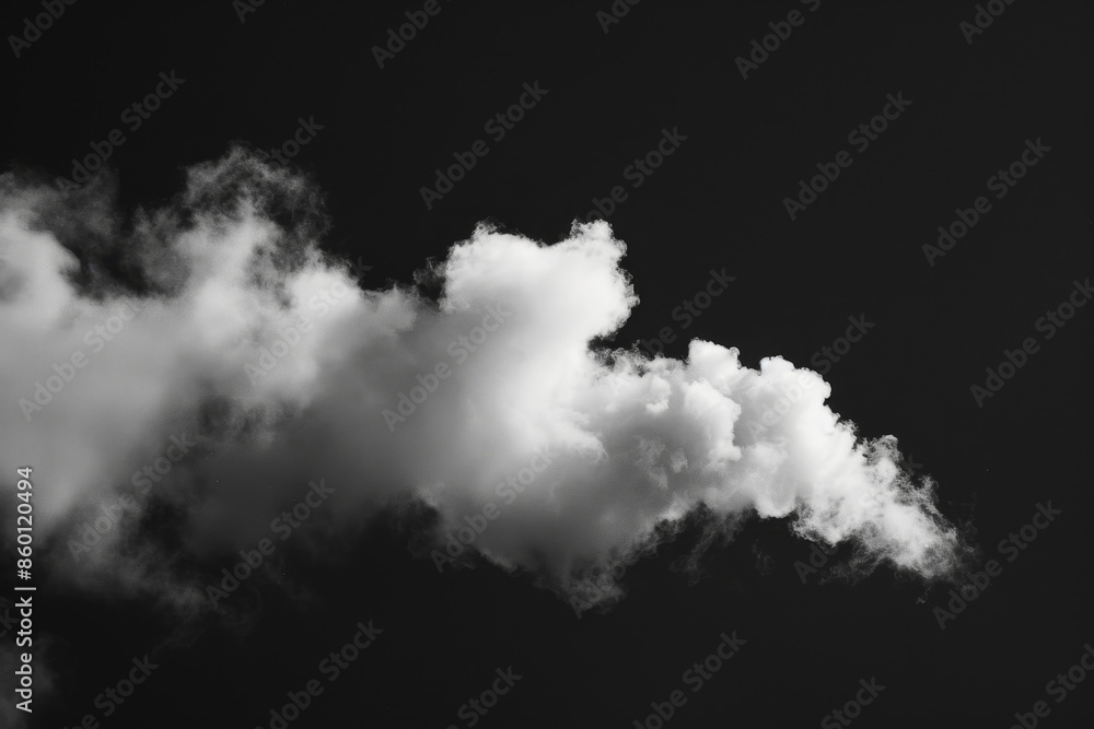 A cloud of smoke is rising into the sky A cloud of smoke is rising into the sky