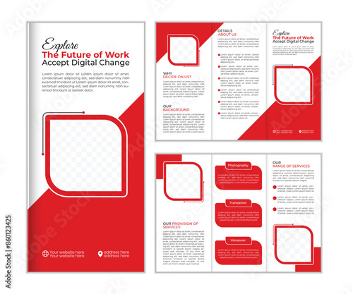 Modern Trifold Brochure Template Design