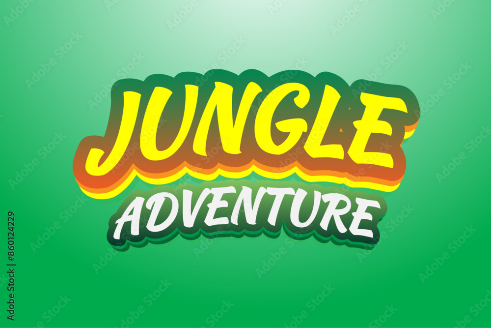 Jungle adventure new typography design | 3d Typography design on green screen | Typography design for Jungle adventure Jungle adventure new typography design | 3d Typography design on green screen | Typography design for Jungle adventure