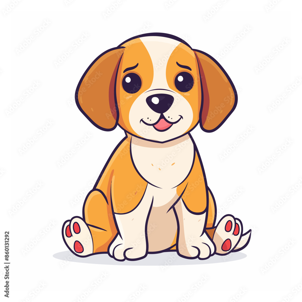 cute dog vector illustration in white background cute dog vector illustration in white background