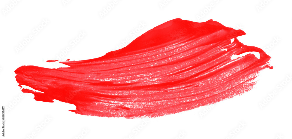 Red brush strokes isolated on transparent background. Red brush strokes isolated on transparent background.