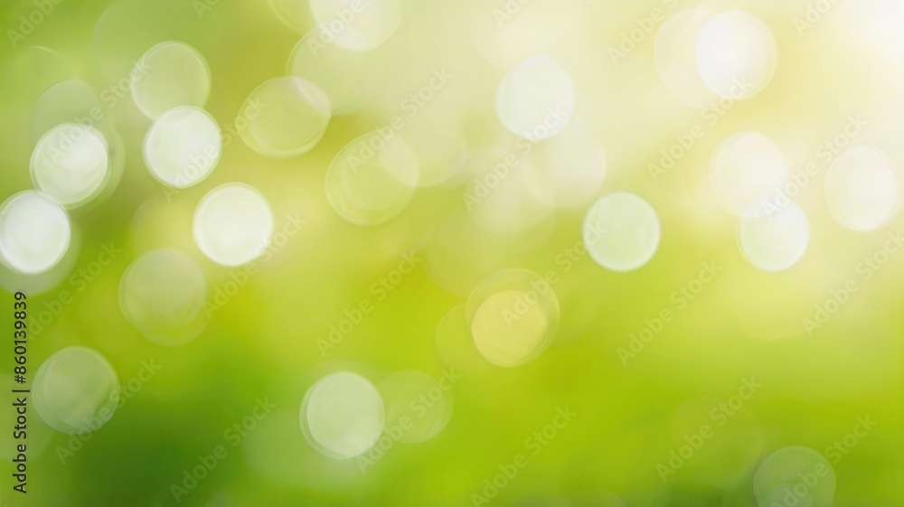 Obraz premium Fresh Spring Backdrop with Light Spots