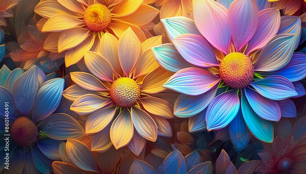 Fototapeta premium colorful flower background