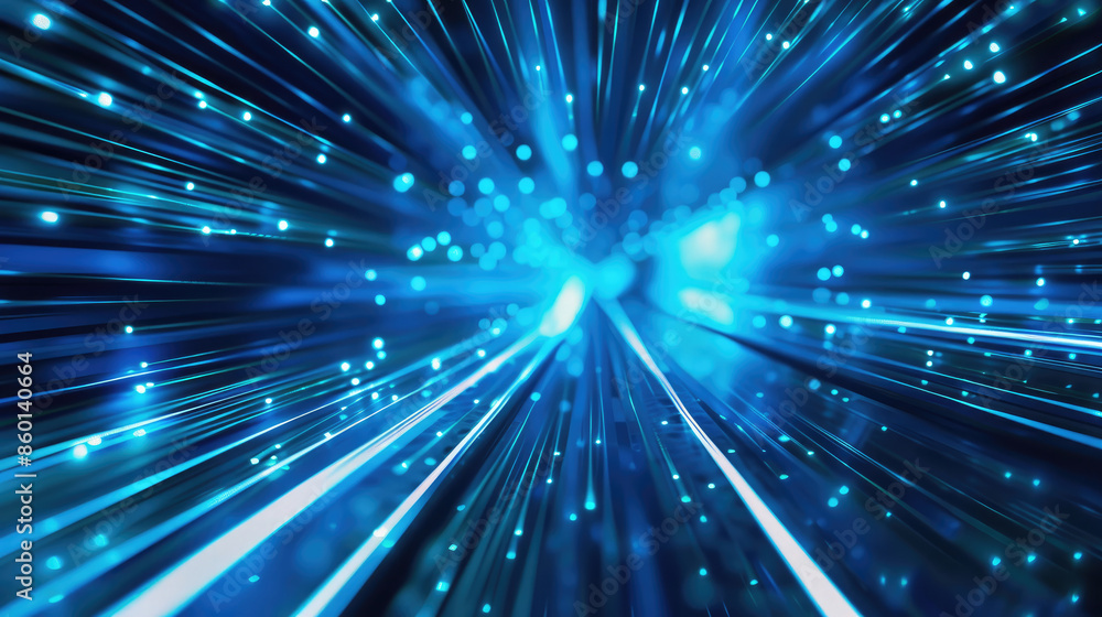 Dynamic Light Trails in a Futuristic Blue Tunnel, High-Speed Light Streaks in a High-Resolution Abstract Background Dynamic Light Trails in a Futuristic Blue Tunnel, High-Speed Light Streaks in a High-Resolution Abstract Background