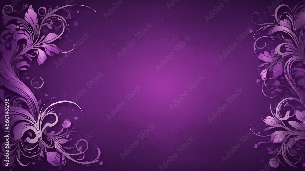 Purple Floral Design Background Purple Floral Design Background