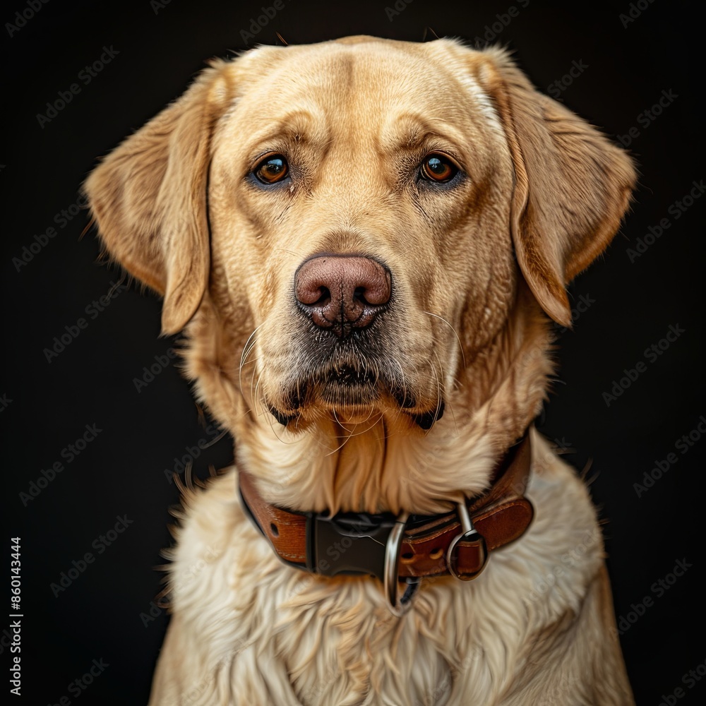 a dog with a dog collar looking at the camera a dog with a dog collar looking at the camera