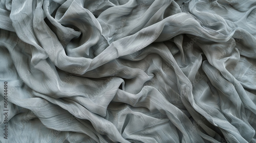 Crumpled grey fabric for artistic backdrop with space for text or design Vibrant material for wallpaper or creative projects Crumpled grey fabric for artistic backdrop with space for text or design Vibrant material for wallpaper or creative projects
