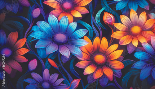 colorful flower background