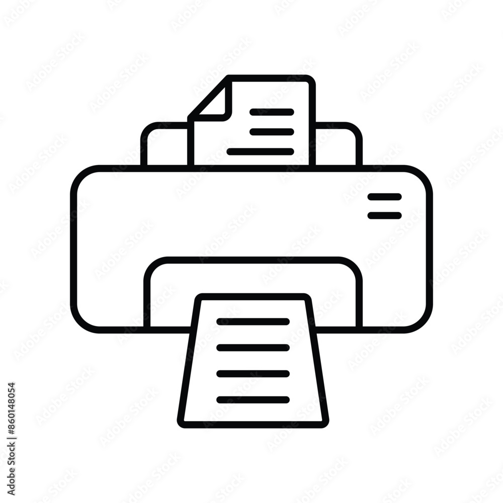 printer icon with white background vector stock illustration printer icon with white background vector stock illustration