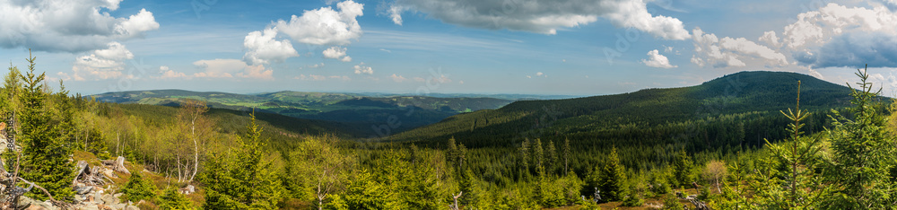 Amazing view from Hermanovicka chata in Jeseniky mountains in Czech republic Amazing view from Hermanovicka chata in Jeseniky mountains in Czech republic