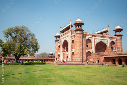 人生で一度は行ってみたいタージマハルのとても美しい風景The beautiful scenery of the Taj Mahal that you should visit at least once in your life