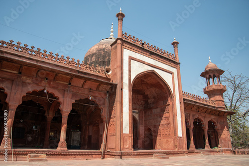 人生で一度は行ってみたいタージマハルのとても美しい風景The beautiful scenery of the Taj Mahal that you should visit at least once in your life photo