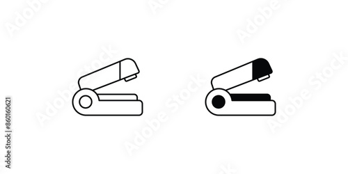 stapler icon with white background vector stock illustration