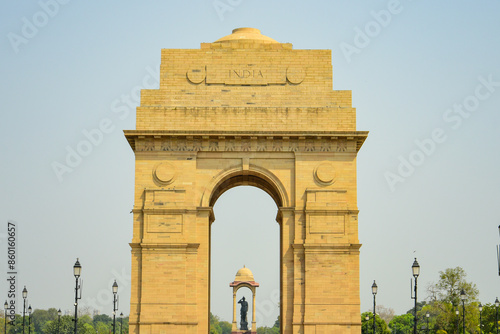 Canvas Print インドデリーにあるインド門の風景Scenery of India Gate in Delhi, India