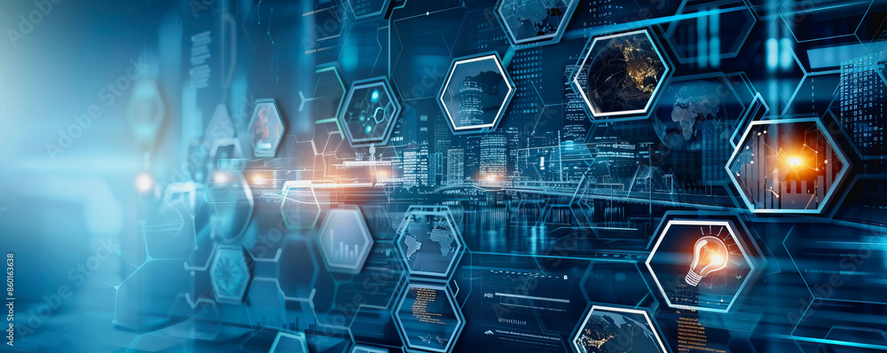 startup business symbolizing marketing connectivity, various aspects of technology and innovation.