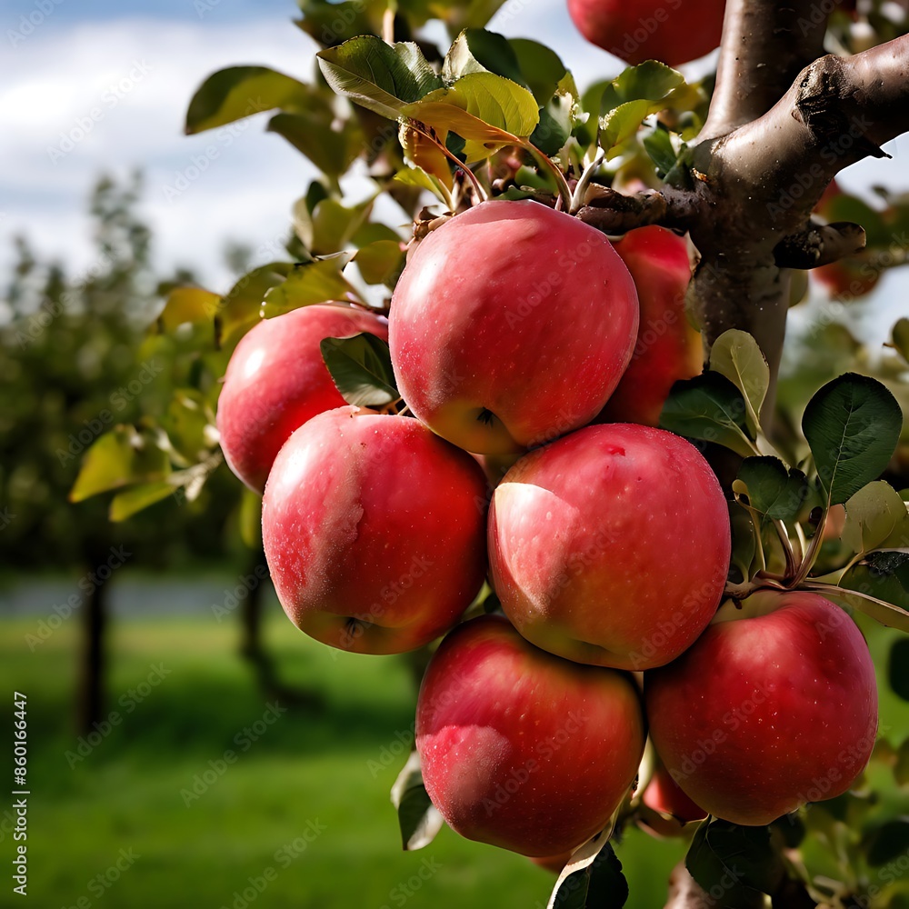 An apple tree holds apples, Generative AI
An apple tree holds apples, Generative AI