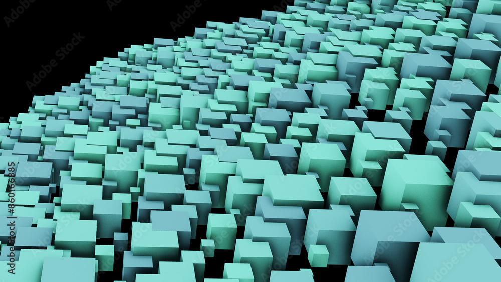 Obraz premium Futuristic 3d abstract geometric pattern background.3d illustration