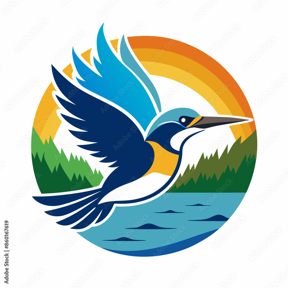 Fototapeta premium illustration of a bird