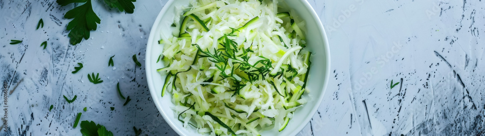 Zucchini Fritter Preparation in Daroonwan Bowl Zucchini Fritter Preparation in Daroonwan Bowl