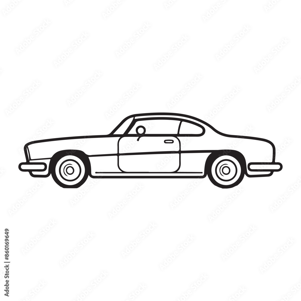 car single Line Icon Vector Design outline.
car single Line Icon Vector Design outline.