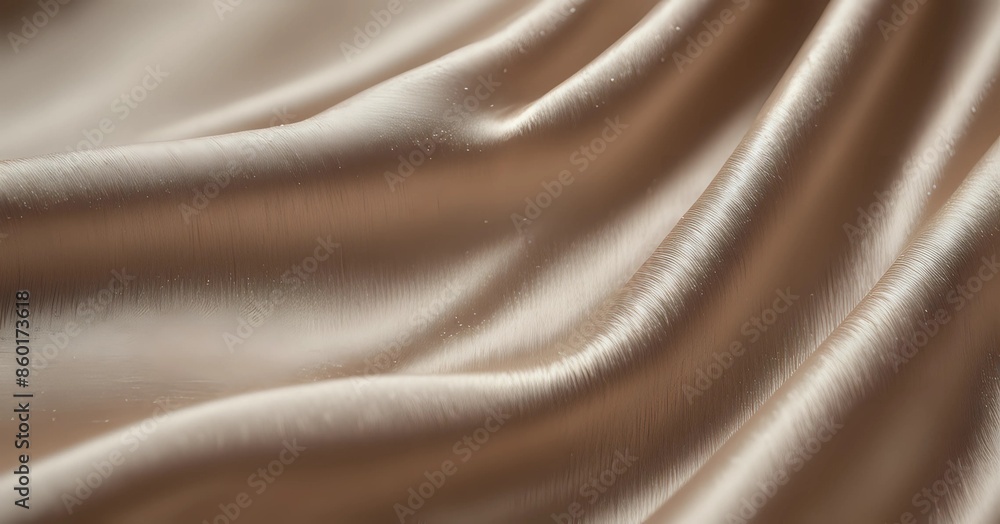 Fototapeta premium Shimmering Detail of Satin Silk Fabric - A Luxurious Texture Close-up