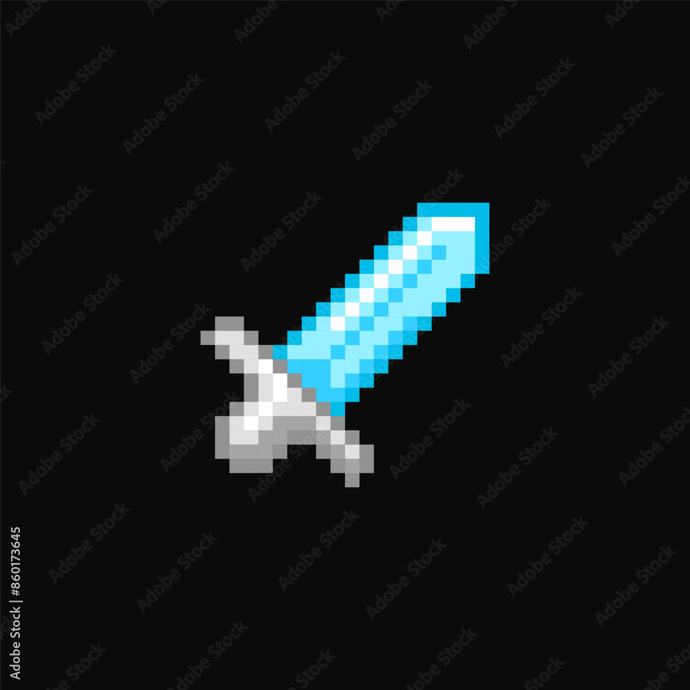 Sword pixel item for game interface, sword game 8 bit resource. Sword pixel item for game interface, sword game 8 bit resource.