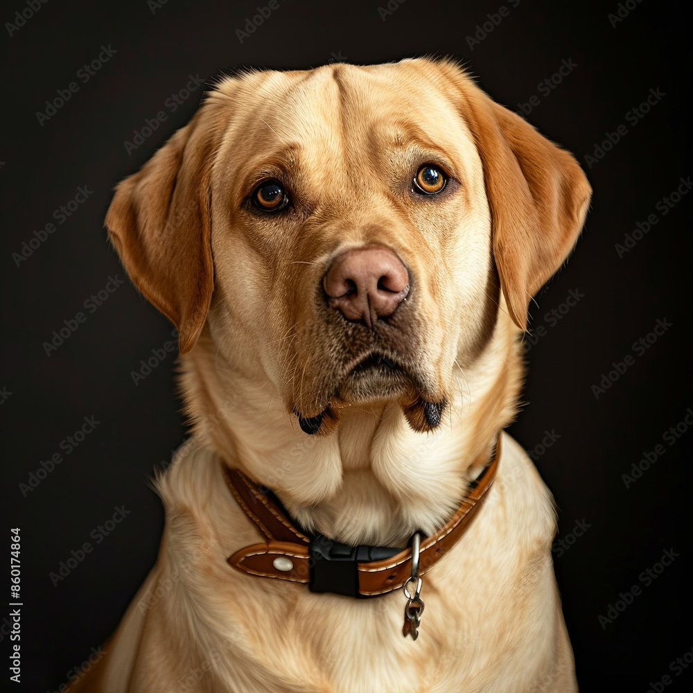 a dog with a dog collar looking at the camera a dog with a dog collar looking at the camera