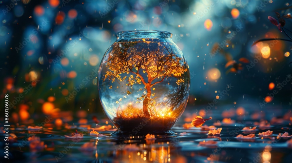 Enchanted Tree in a Glass Sphere Enchanted Tree in a Glass Sphere