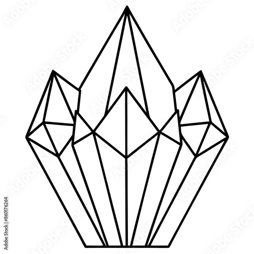 Magic crystal print in vector format
