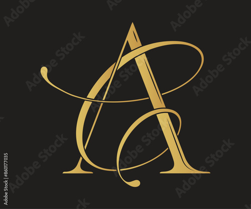 CA, AC , logo CA ,Letter CA ,monogram CA