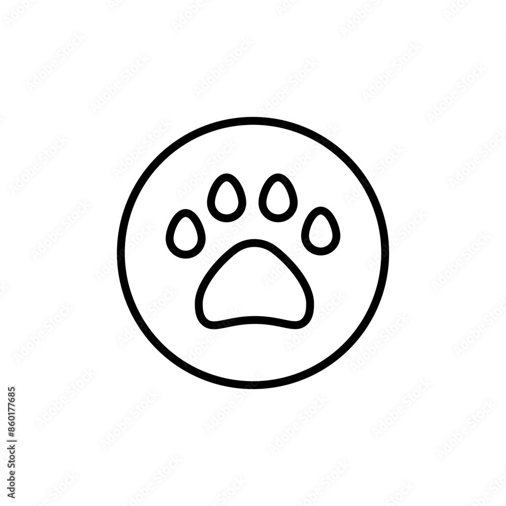 Paw Icon Ideal for Pets and Animal Care Paw Icon Ideal for Pets and Animal Care