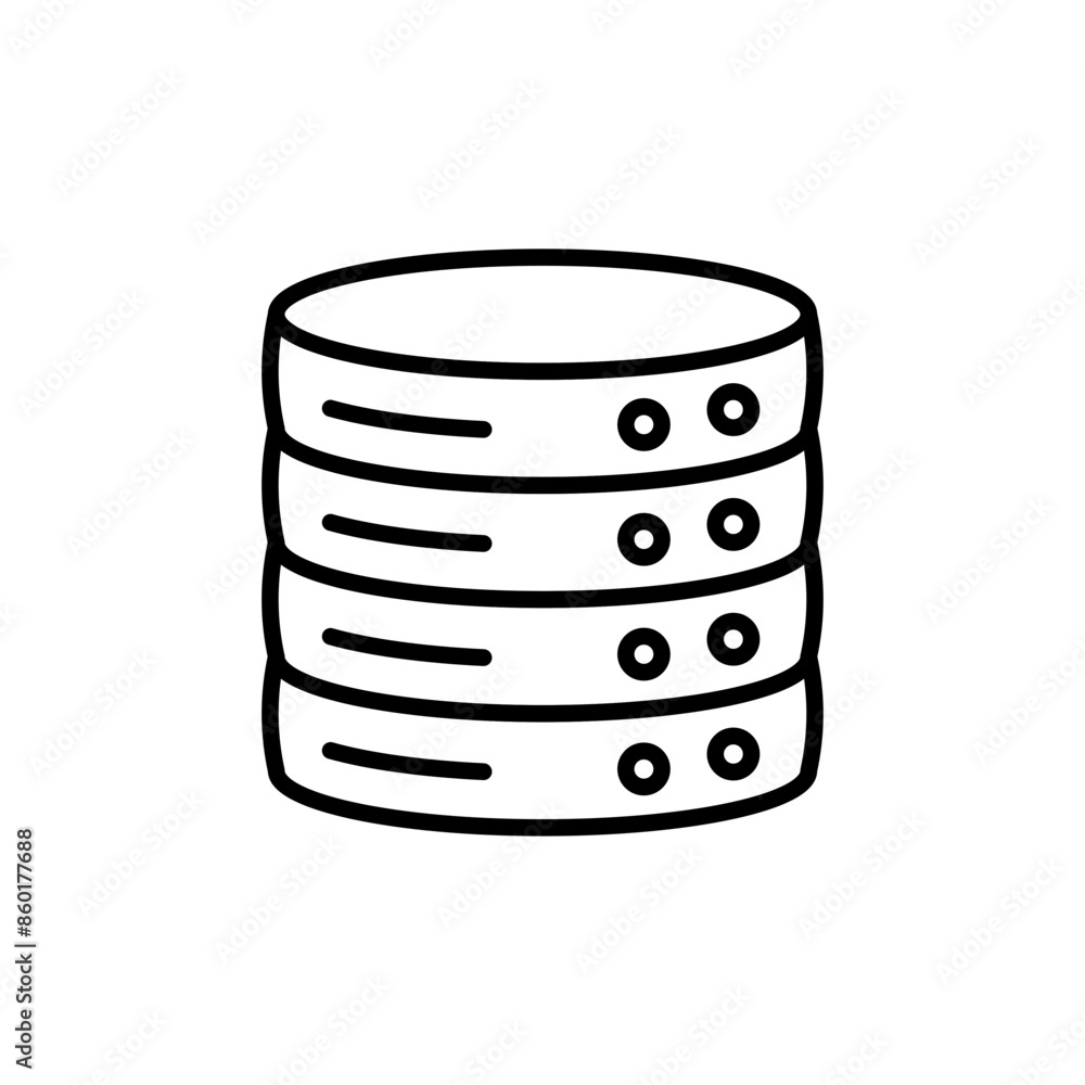 Database Icon Perfect for Information Storage and Management Database Icon Perfect for Information Storage and Management