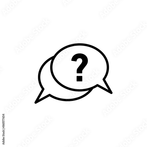 Question Comment Icon Ideal for FAQs and Inquiries