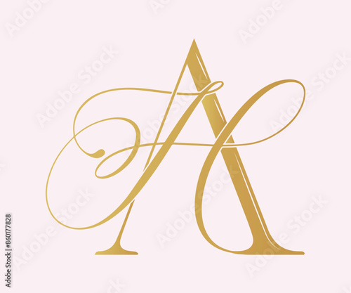 HA, AH , logo HA ,Letter HA ,monogram HA