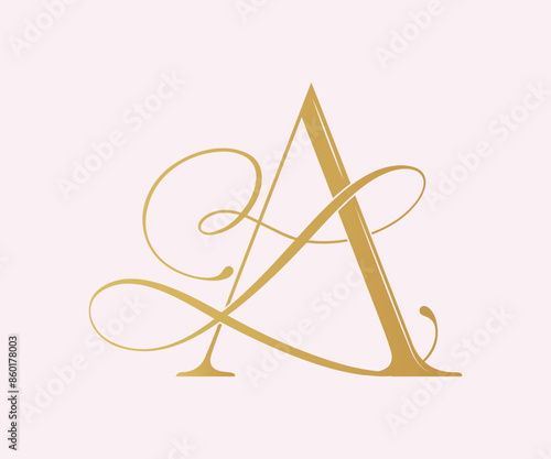 LA, AL , logo LA ,Letter LA ,monogram LA
