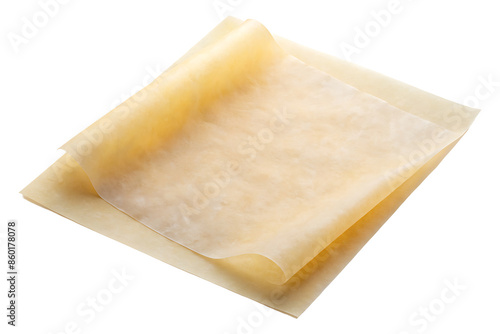Wax paper Isolated on Transparent Background 