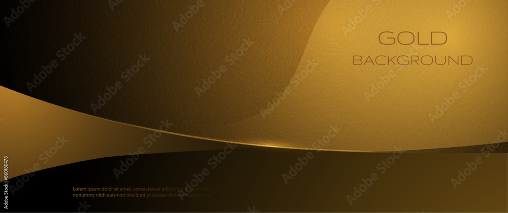 Vector abstract light gold effect, flow line, motion pattern and golden ...