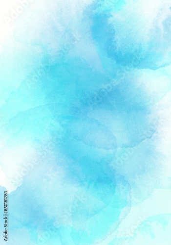 Watercolor background template collection. Abstract delicate watercolor blue colors. Hand drawn illustration . Watercolour brush strokes. Flower backdrop. 