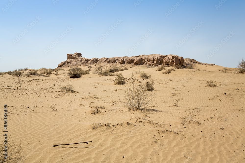 The ruins of fortress of Ancient Khorezm The ruins of fortress of Ancient Khorezm