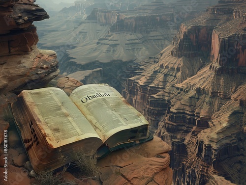 A Warning Revealed: Obadiah Unveiled Before an Open Bible