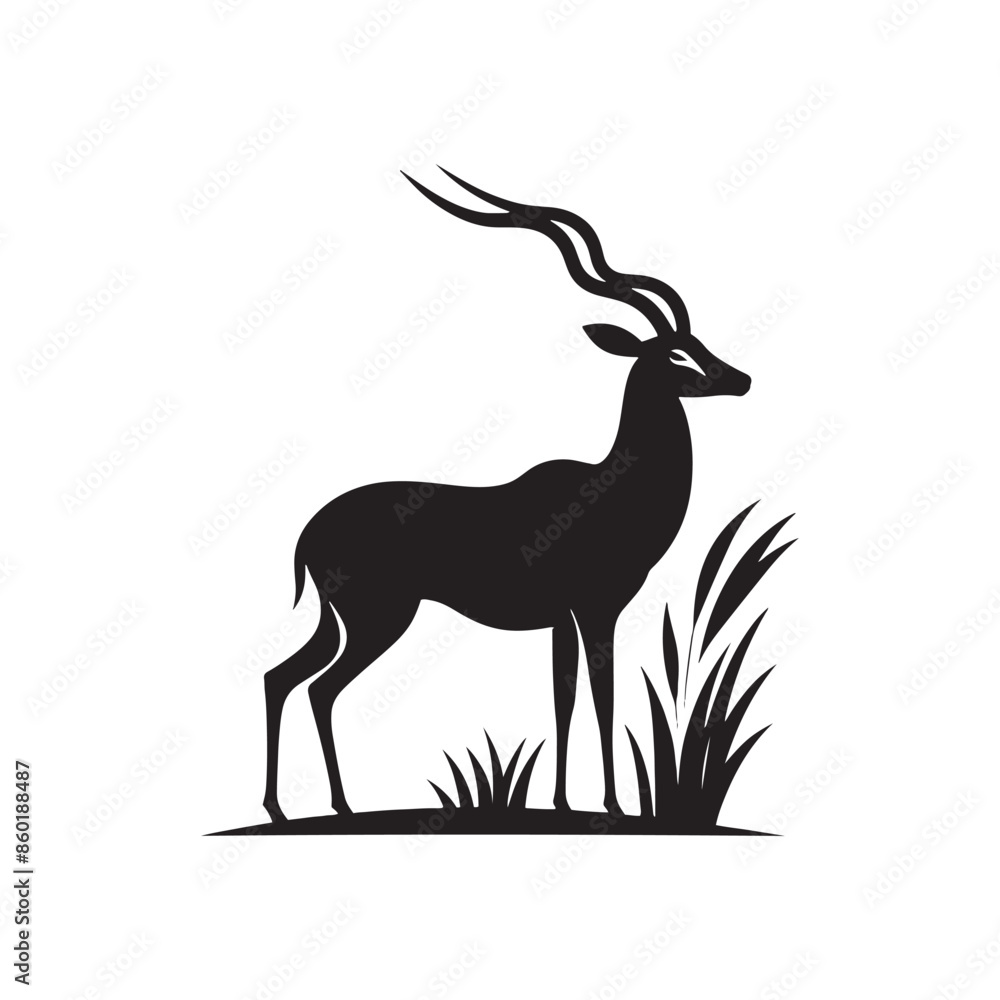 Antelope silhouette for various artistic projects - wildlife silhouette - antelope illustration - minimalistic antelope vector
Antelope silhouette for various artistic projects - wildlife silhouette - antelope illustration - minimalistic antelope vector