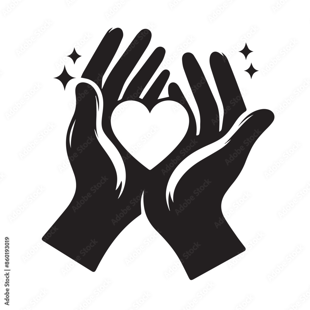 Obraz premium hands with heart