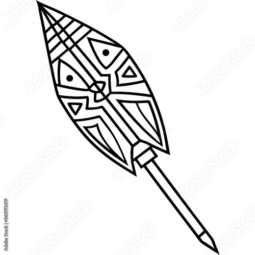 An assortment of calligraphic arrows
