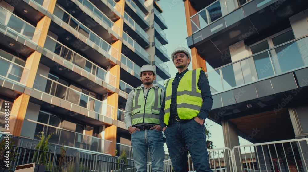The construction site workers