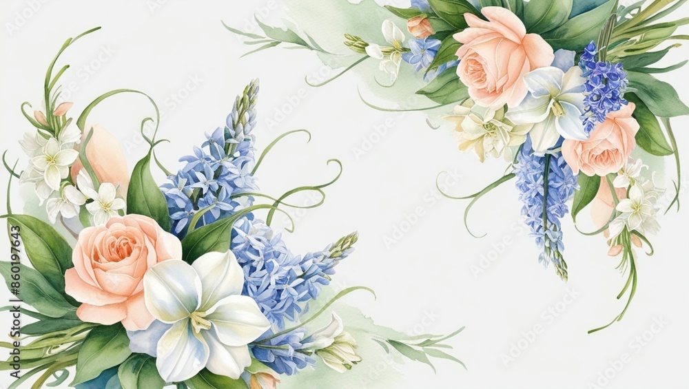 Elegant floral pattern illustration art. Elegant floral pattern illustration art.