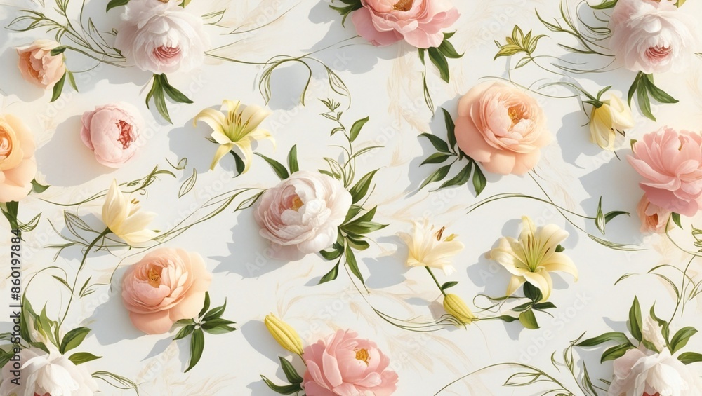 Elegant floral pattern illustration art. Elegant floral pattern illustration art.