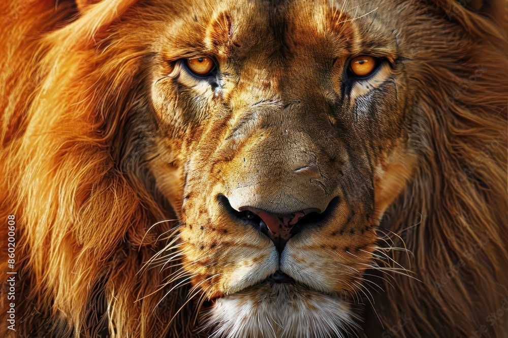 majestic lion portrait in hyperrealistic style wildlife photography closeup digital painting majestic lion portrait in hyperrealistic style wildlife photography closeup digital painting