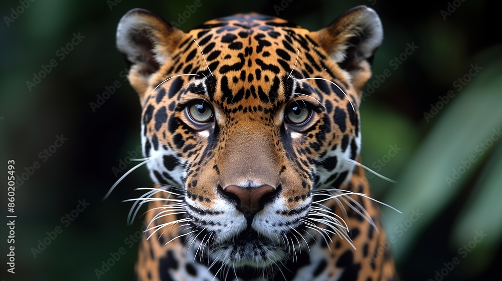 Intense Leopard Staring with Fierce Gaze in Dense Jungle
Intense Leopard Staring with Fierce Gaze in Dense Jungle